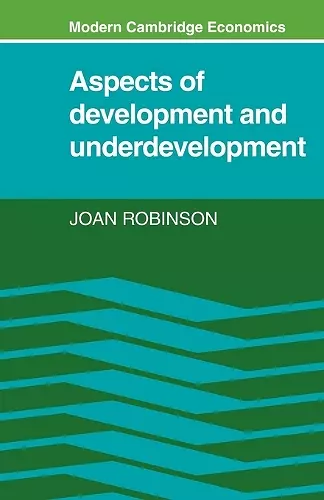 Aspects of Development and Underdevelopment cover