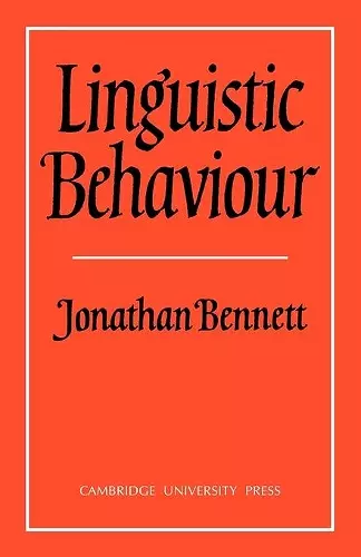 Linguistic Behaviour cover