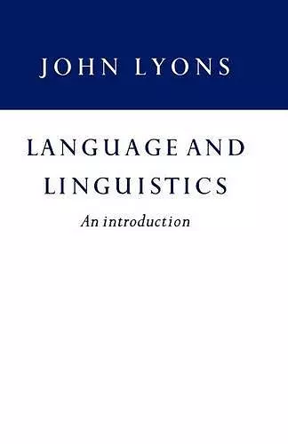 Language and Linguistics cover