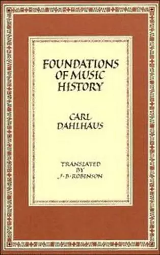 Foundations of Music History cover