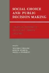 Essays in Honor of Kenneth J. Arrow: Volume 1, Social Choice and Public Decision Making cover