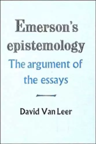 Emerson's Epistemology cover