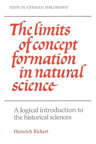 The Limits of Concept Formation in Natural Science cover