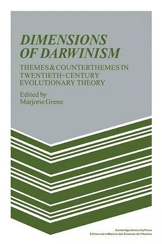 Dimensions of Darwinism cover