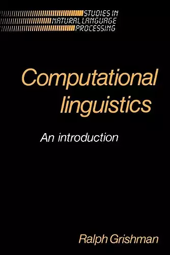 Computational Linguistics cover