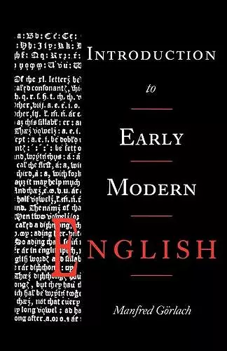 Introduction to Early Modern English cover