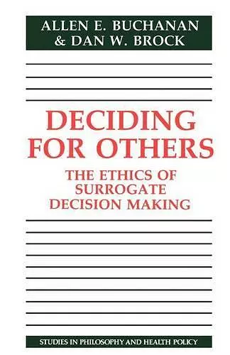 Deciding for Others cover