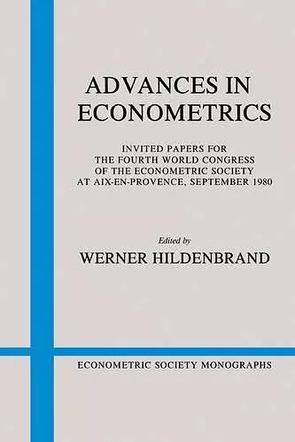 Advances in Econometrics cover