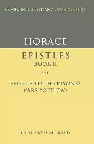 Horace: Epistles Book II and Ars Poetica cover