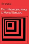 From Neuropsychology to Mental Structure cover