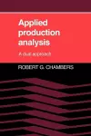 Applied Production Analysis cover