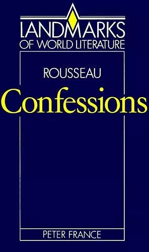 Rousseau: Confessions cover