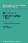 Surveys in Combinatorics 1985 cover