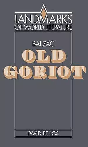 Balzac: Old Goriot cover