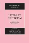 The Cambridge History of Literary Criticism: Volume 7, Modernism and the New Criticism cover