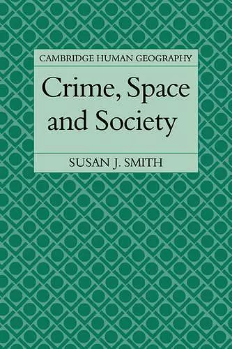 Crime, Space and Society cover