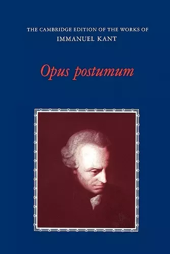 Opus Postumum cover