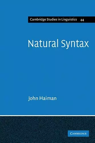 Natural Syntax cover