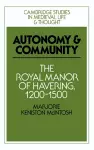 Autonomy and Community cover