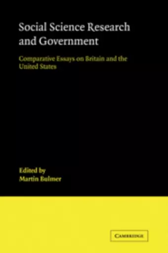 Social Science Research and Government cover