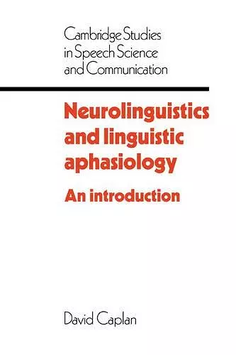 Neurolinguistics and Linguistic Aphasiology cover