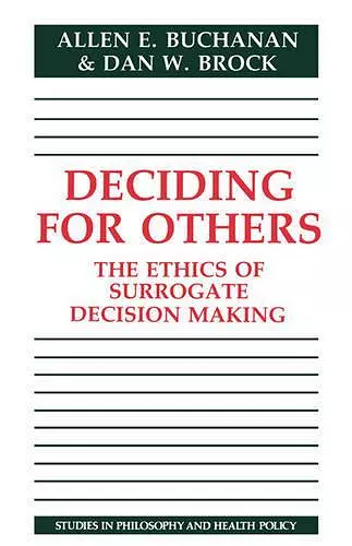 Deciding for Others cover