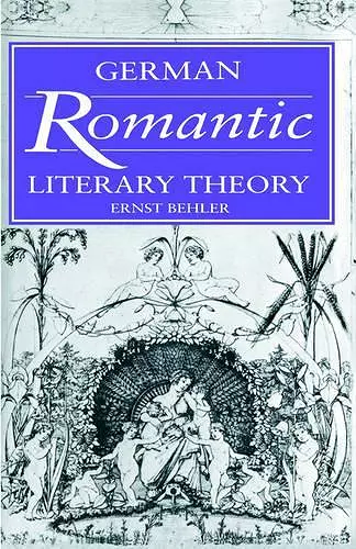 German Romantic Literary Theory cover