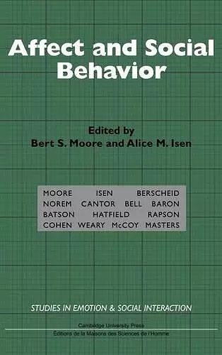 Affect and Social Behavior cover