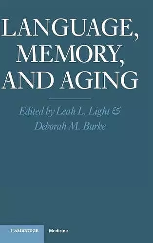 Language, Memory, and Aging cover