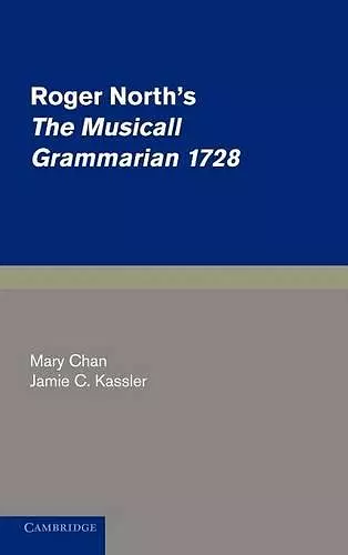 Roger North's The Musicall Grammarian 1728 cover