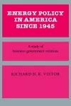 Energy Policy in America since 1945 cover