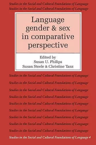 Language, Gender, and Sex in Comparative Perspective cover