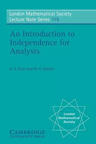 An Introduction to Independence for Analysts cover