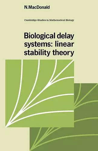 Biological Delay Systems cover