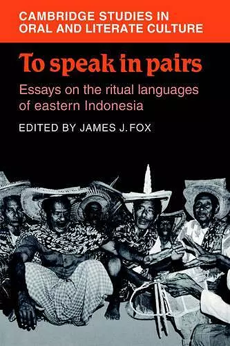 To Speak in Pairs cover