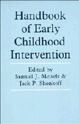 Handbook of Early Childhood Intervention cover