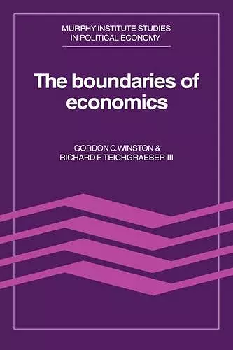 The Boundaries of Economics cover