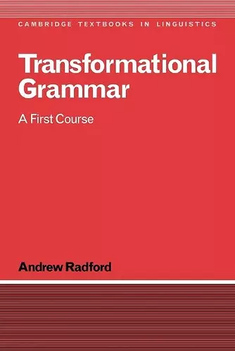 Transformational Grammar cover