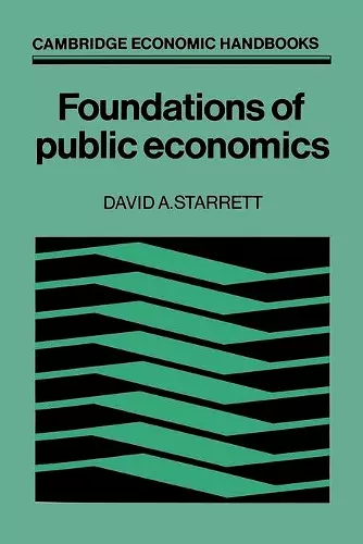 Foundations in Public Economics cover