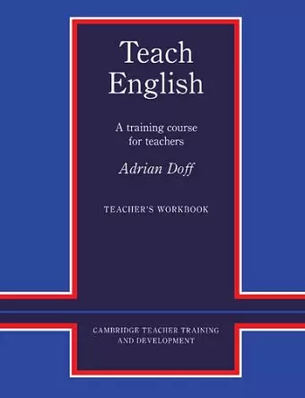 Teach English Teacher's Workbook cover