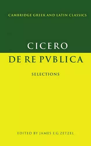 Cicero: De re publica cover