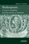 Shakespeare, 'A Lover's Complaint', and John Davies of Hereford cover