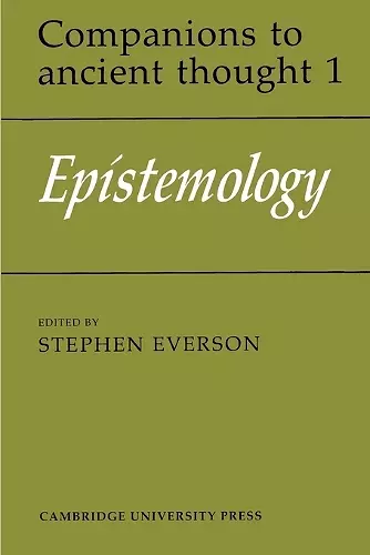 Epistemology cover