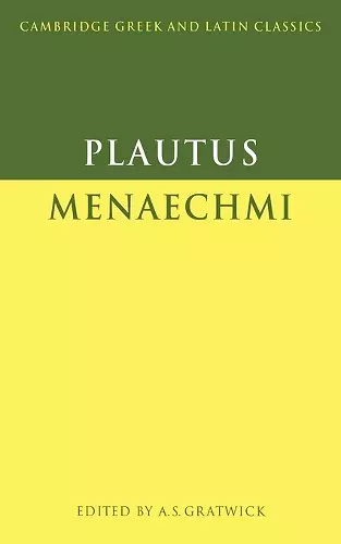 Plautus: Menaechmi cover