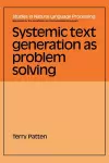 Systemic Text Generation as Problem Solving cover