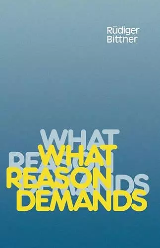 What Reason Demands cover