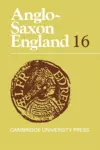 Anglo-Saxon England: Volume 16 cover