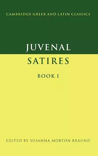 Juvenal: Satires Book I cover