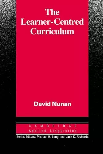 The Learner-Centred Curriculum cover