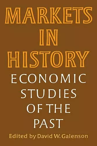 Markets in History cover